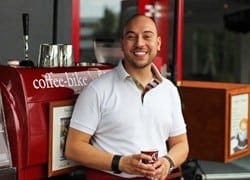 Anniversary celebration at the Coffee-Bike GmbH: Semih Baran starts with the 100th Coffee-Bike