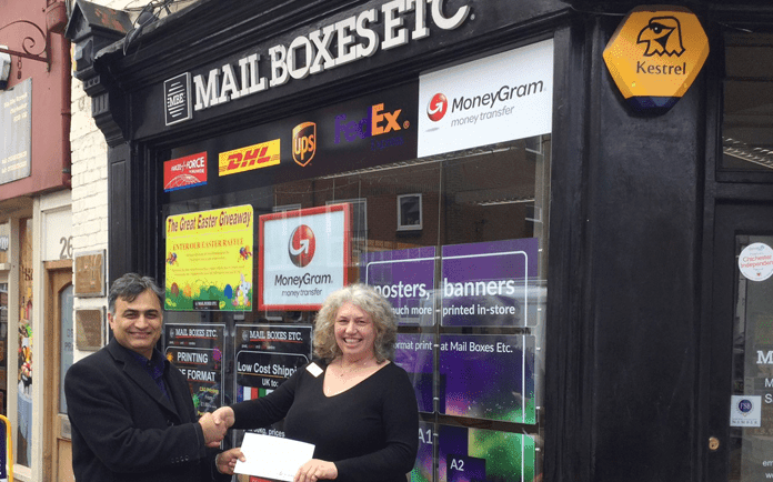 MoneyGram Rewards Sterling Performance at Mail Boxes Etc. Chichester