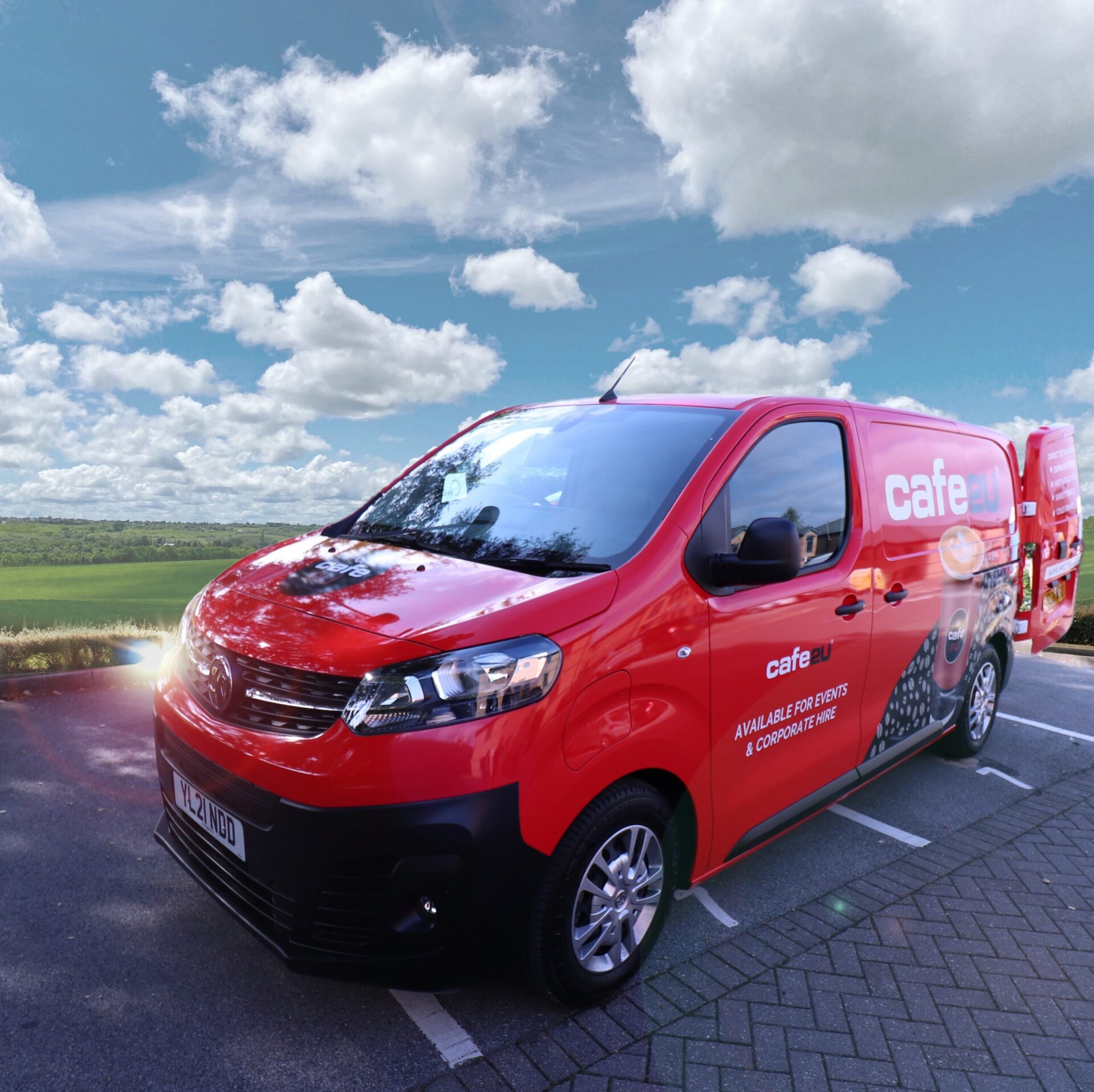 Red Van Goes Green: Cafe2U Launches World’s First All-Electric Coffee Van