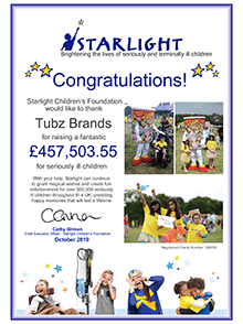 Tubz Starlight Q3 Donations