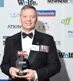 Graham with award