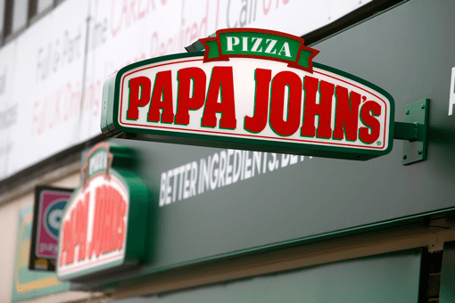 Papa John's sign