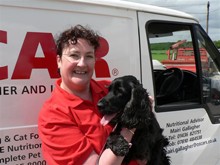 Gallagher with dog