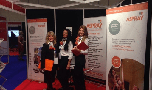 Aspray stand at franchise expo