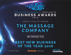 The Massage Company Award