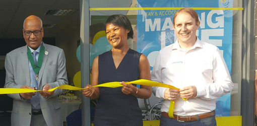 Anne-Marie at opening of Tax Assist Franchise