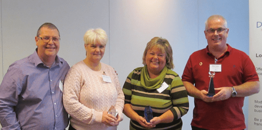 Award winners at Diamond Home Support's Annual Meeting 2016