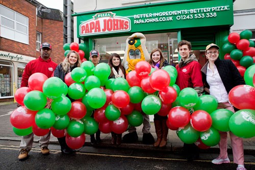 Papa John's franchise in Chichester opening