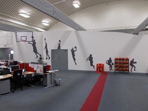 Decorative wall graphics for Basketball England by Signs Express.JPG