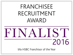 Franchisee recruitment award logo