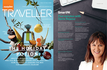 easyJet magazine's SmartPA piece