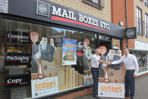 James and Ben at Oxford Mail Boxes Etc.