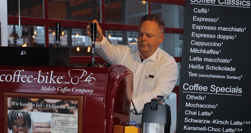 Coffee-Bike franchisee John Goossens