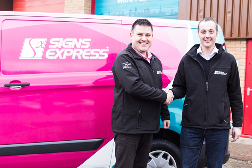 Signs Express new franchisee David Halliday