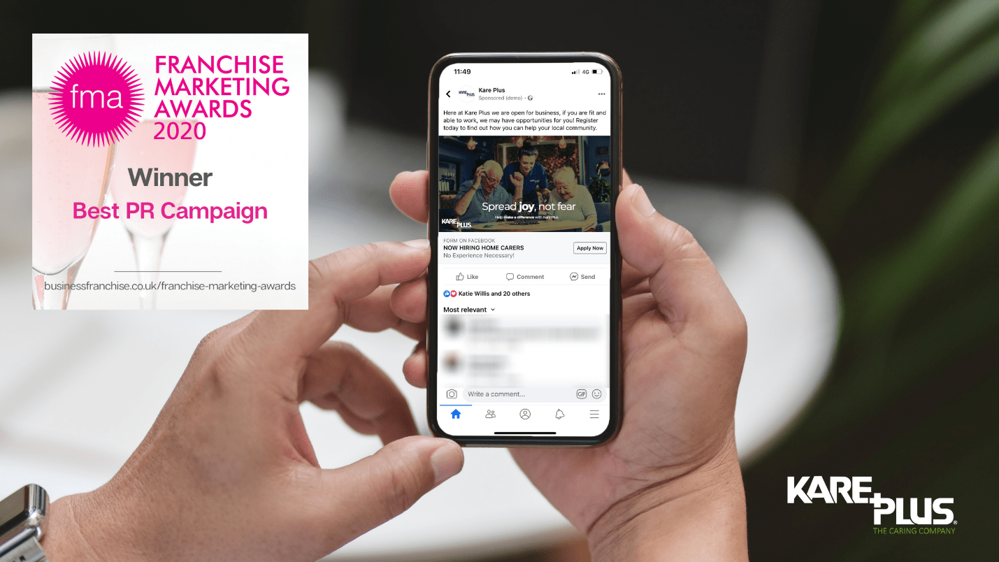 Kare Plus Awarded Franchise Marketing Awards 2020 For Best PR Campaign Find My Franchise Kare Plus Awarded Franchise Marketing Awards 2020 For Best PR Campaign UK Franchise Opportunities