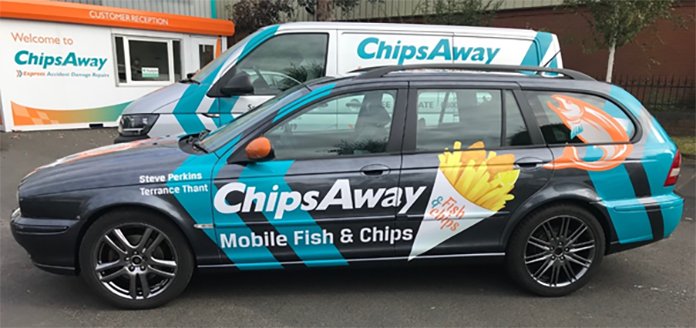 Et Voila! ChipsAway Unveil their Striking Livery for the Bangers4Ben Rally to France!